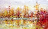 Ioan Popei Autumn Reflections painting